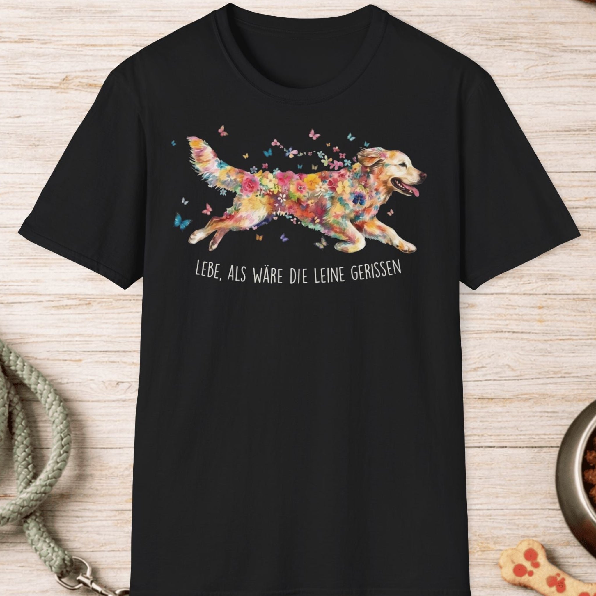 Golden Retriever – Lebe, als wäre die Leine gerissen T-Shirt