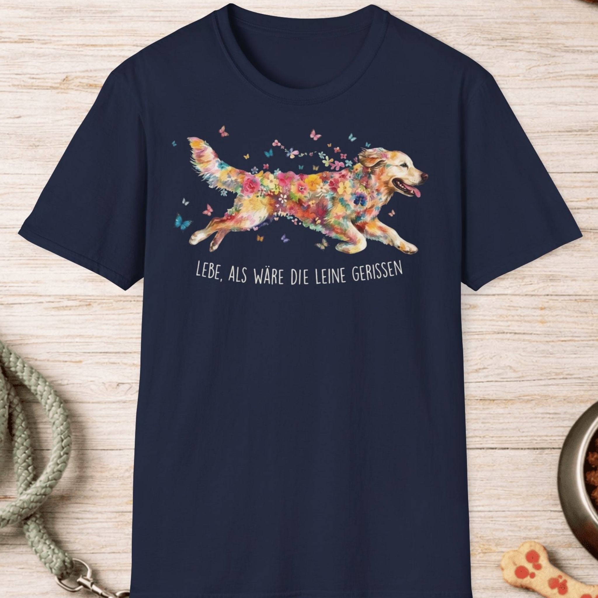 Golden Retriever – Lebe, als wäre die Leine gerissen T-Shirt