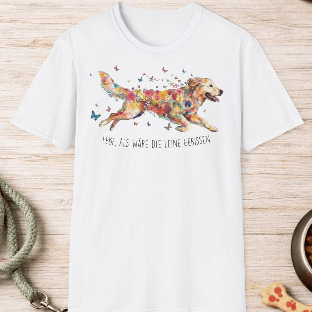 Golden Retriever – Lebe, als wäre die Leine gerissen T-Shirt